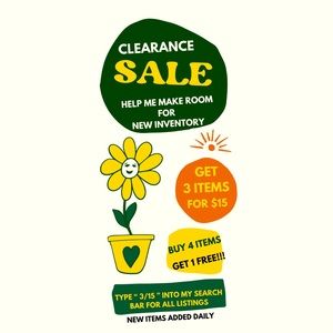 🔥 3 / 15 SALE 🔥 THREE FOR $15!!!! CLEARANCE SALE !!! HUGE SAVINGS !!!!!
